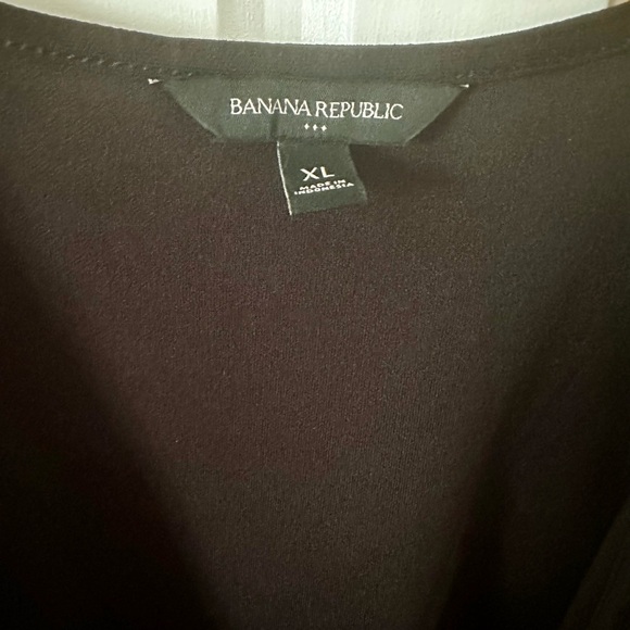 NWOT Banana Republic Classic Wrap Dress, Black XL - Picture 2 of 2
